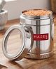 HAZEL Steel Sugar Container with Transparent Lid | Transparent Lid Sugar Storage Box For Kitchen |Food Grade Steel Kitchen Container , 1400 ml