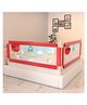 BAYBEE Baby Bed Rails Guard Barrier for Baby Kids Safety, Foldable Bed Rail Falling Protector Fence with 7 Adjustable Height (180x63 cm, (Pack of 2) Red) - (Color & Design May Vary)