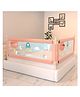 BAYBEE Baby Bed Rails Guard Barrier for Baby Kids Safety, Foldable Bed Rail Falling Protector Fence with 7 Adjustable Height (180x63 cm, (Pack of 2) Pink) - (Color & Design May Vary)