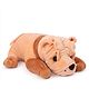 Benny & Bunny Soft Toy Bull Dog Brown & Peach - Length 38 cm