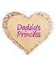 Aye Candy Heart Styled Daddy'S Princess Printed Alligator Clip - Gold