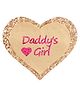 Aye Candy Heart Design Daddy's Girl Alligator Hair Clip-Gold