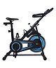 Reach Vision MII Spin Bike with 6.5 Kg Flywheel stable Resistance & LCD Monitor Fitness Cycle for Home Gym Workout Ideal for Tummy & Lower Body - Black