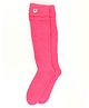 BHARATASYA Knee Length Button Detail Knitted Socks - Pink