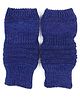 BHARATASYA Knitted Fingerless Mittens - Blue