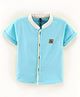 Little Kangaroos 100% Cotton Half Sleeves Shirt Solid - Blue