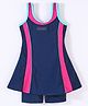 Rovars Sleeveless Two Piece Solid Color Swimsuit  - Pink