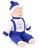 Kids Zone Laughing Doll Blue White - Height 41 cm