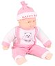 Kids Zone Laughing Doll Pink White - Height 41 cm