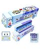 New Pinch School Bus Shape Metal Pencil Box - Blue