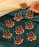 Yellow Chimes Choti Jadai Billai Traditional Multicolor Bridal Hair Accessories for Women Wedding Gold Plated Hair Choti Bridal Jewellery for Women (Gold-2)