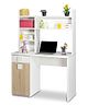 Alex Daisy Orlando Study Table - Oak Brown White
