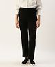 Blush 9 Solid Maternity Palazzo - Black