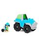 Paw Patrol Pull Back Basic Vehicle  With Rex  figure - Multicolour(Design May Vary)
