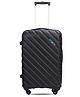 The Clownfish ABS Hard Case Armstrong Four Wheel Trolley Bag Medium Size - Black