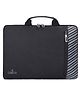 THE CLOWNFISH Rex Series Polyester Unisex 14 Inch Laptop Bag Tablet Case With Comfortable Carry Handle (Black)
