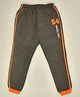 Kiwi Stay Strong Placement Embroidered Side Taped Lounge Pants  - Taupe Grey