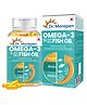 DR. MOREPEN Omega 3 Deep Sea Fish Oil 500mg with 300mg DHA & EPA For Healthy Heart Brain & Joints - 60 Softgels