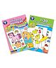Orchard Toys Set of 2 Unicorn Mermaids and More and 1 to 20 Sticker Colouring Books - English