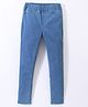 Primo Gino Ankle Length Cotton Elastane Mid Washed Jeans Solid - Blue