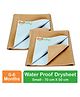 OYO BABY Waterproof Instant Dry Sheet Baby Bed Protector Extra Absorbent Crib Sheet Small Size 50 x70 cm (Pack of 2) Best for 0 - 6 months baby
