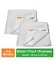 OYO BABY Anti-Piling Fleece Extra Absorbent Instant Dry Sheet, Baby Bed Protector, Waterproof Sheet, Small (70cm x 50cm), Pack of 2 - Ivory