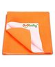 OYO BABY Anti-Piling Fleece Extra Absorbent Instant Dry Sheet, Baby Bed Protector, Waterproof Sheet, Single bed (72 x 36 Inch), Peach