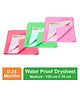 OYO BABY Anti-Piling Fleece Extra Absorbent Instant Dry Sheet, Baby Bed Protector, Waterproof Sheet, Medium (100cm x 70cm), Pack of 3 - Salmon Rose + Pink + Light Green