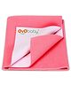 OYO BABY Smart Dry Bed Protector Sheet Medium - Salmon Rose