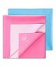 MY ARMOR Baby Quick Drying Mattress Protector Large Pack of 2 - Pink & Sky Blue