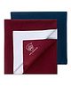 MY ARMOR Baby Quick Drying Mattress Protector Large Pack of 2 - Maroon & Royal Blue