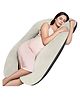 MY ARMOR Micro Fibre U Shaped Pregnancy Pillow with Velvet Cover -  Black & Cream