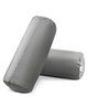 MY ARMOR Micro Fibre Bolster Pillow with Velvet Cover Pack of 2 - Grey