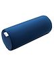 MY ARMOR Memory Foam Orthopedic Medium Size Bolster Pillow with Velvet Cover - Navy Blue