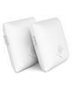 MY ARMOR Memory Foam Square Cushion Pack of 2 - White