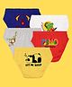 NUSYL Pack Of 5 Panda And Dinosaur Printed Briefs - Multi Colour