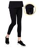 Zelena Solid  Maternity Yoga Outdoor Leggings - Black
