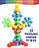 Intelliskills Linking Star Multicolour Set | 12-Piece Educational Toy | Skill-Building for Kids | Hand-Eye Coordination | Early Learning | Ideal for Gifting | Educator Recommended