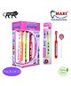 MAXI ABC Baby Toothbrush and Tongue Cleaner-Oral Hygiene Kit Pack of 12 - Multicolour