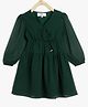 Chuppan Chupai Full Sleeves Dobby Anagarkha Dress - Green