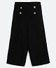 Chuppan Chupai Girl'S Palazzo With Button Detail At Front - Black