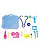 KiddyBuddy Doctor's Set for Kids in Carry Case Set of 14 Pieces - Blue