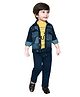 DOTSON Full Sleeves Text Printed Denim Jacket With Half Sleeves Text Printed Tee And Jeans - Yellow