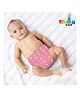 Chinmay Kids Cloth Diaper Adjustable Reusable Washable Printed Button Diaper With Insert - Pink