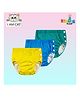 Chinmay Kids Reusable Swimwear Diaper Pants Set Of 3 - Blue Green & Yellow