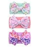 SYGA 3 set Baby Headband Cotton Bow Strechable Hairband  for Newborn Infant Toddlers Kids (Purple, Pink, MintGreen)