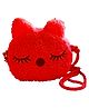 SYGA Children Girls Messenger Bag Coin Purse Small Bunny Rabbit Cat Cartoon Shoulder Bag- Red