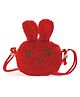 SYGA Children Girls Messenger Bag Coin Purse Small Bunny Rabbit Cat Cartoon Shoulder Bag- Red