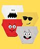 NUSYL Pack Of 4 Funny Faces Printed Briefs - Multi Colour