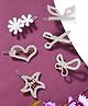 Yellow Chimes Hair Clips for Women Girls Hair Accessories for Women Golden Hair Clip 6 Pcs Hair Clips for Girls Star Bow Hairclips Alligator Clips Hair Pins for Women and Girls Gift For Women & Girls